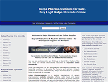 Tablet Screenshot of kalpa-pharmaceuticals.com